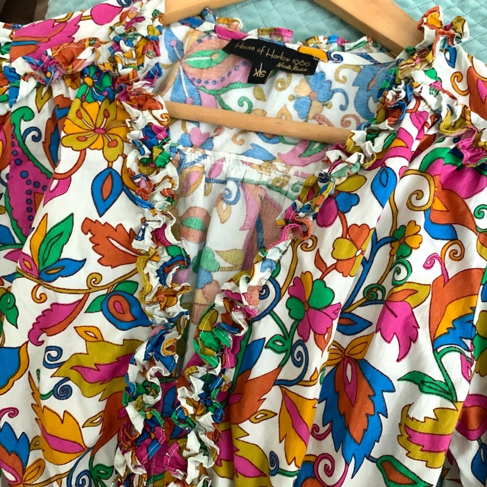 House of Harlow Floral Ruffle Mini Dress - Picture 4 of 12